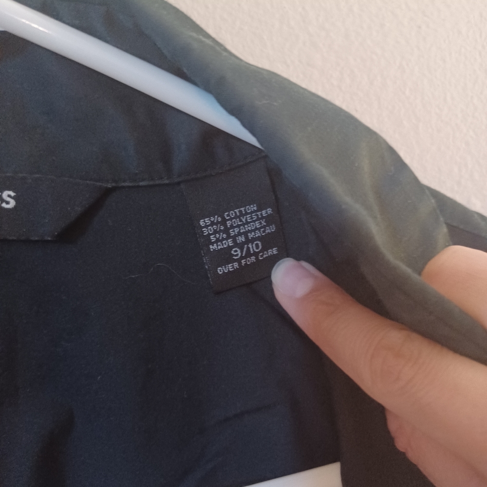 Express Black Button down top - Picture 3 of 5